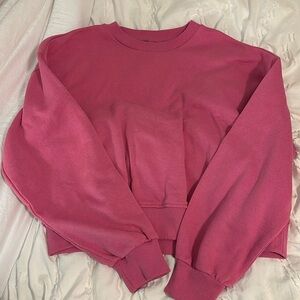 h&m pink crewneck